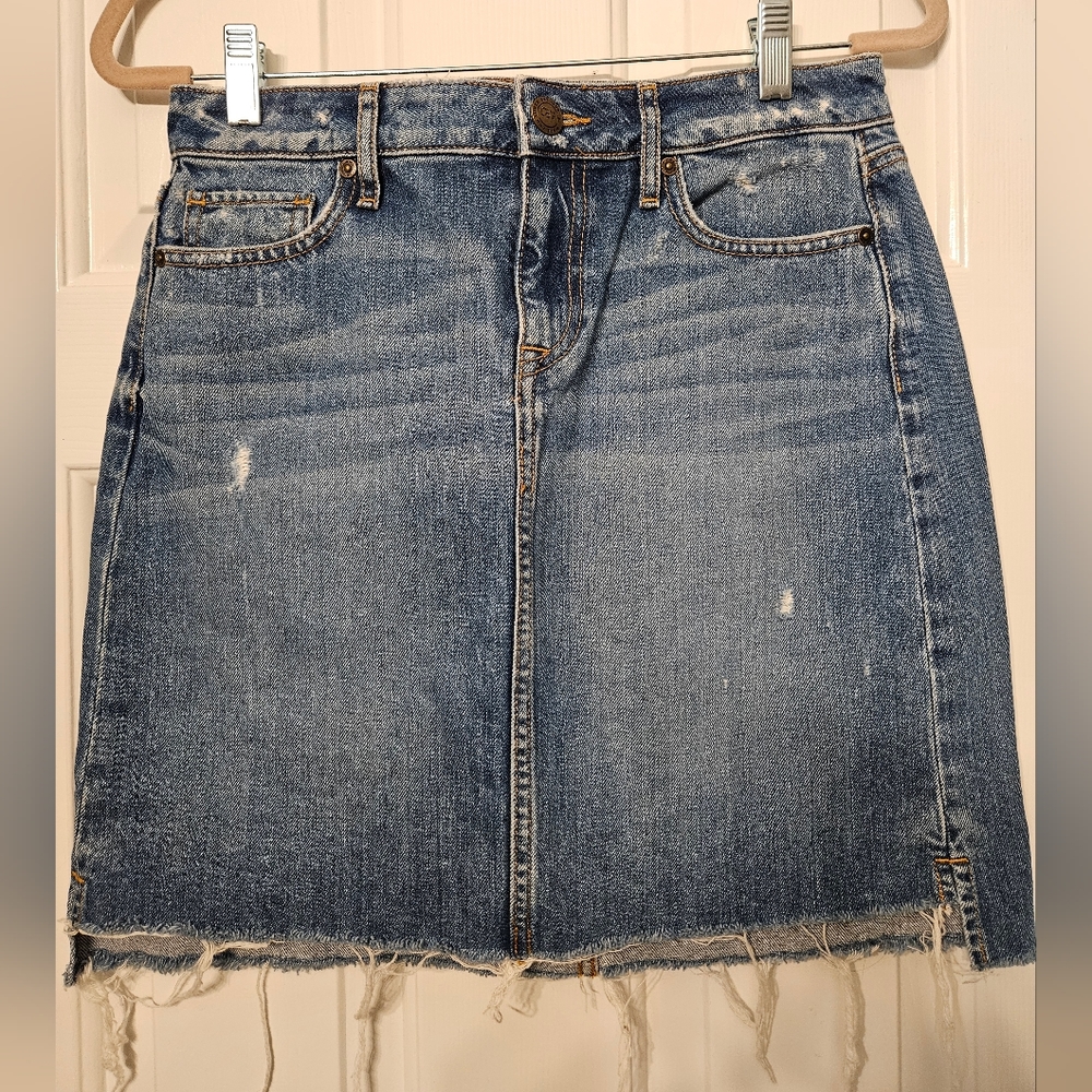 Ann Taylor Loft Jean Skirt